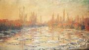 Claude Monet Ice Thawing on the Seine oil on canvas